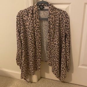 Leopard print cardigan